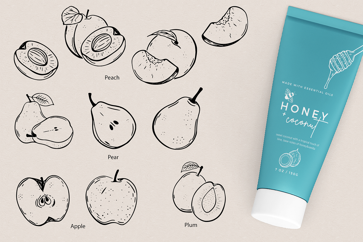 Flavours of the world - line art, a Food Illustration by PenguinArtStudio (Photo 4 of 9)