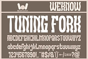 Tuning Fork font, a Font by weknow (Thumbnail 1 of 8)