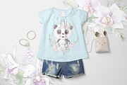 Nursery clipart Cute Panda, an Animal Illustration by Yuliya Art (Thumbnail 9 of 9)