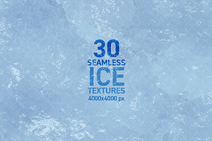 30 Seamless Ice Textures