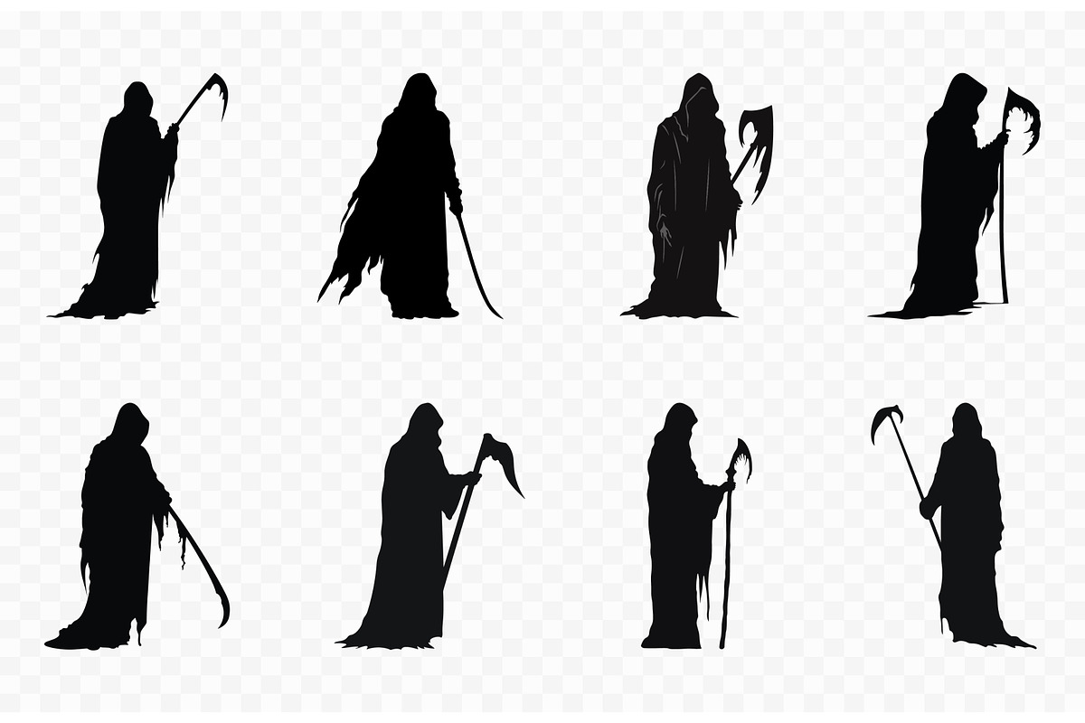Grim Reaper Silhouette Vector art, a Person Illustration by Gfx Expert Team (Photo 2 of 3)