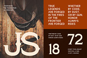 Jagged Spur – Western Typeface, a Slab Serif Font by Vadovastd (Thumbnail 5 of 7)