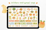 Bunny Picnic Goodnotes Stickers, a Decorative Illustration by mimimeow (Thumbnail 2 of 3)