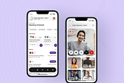 Meet Edge - Online Meeting App UI Ki, an UI Kit Template by Digibulbo (Thumbnail 4 of 8)