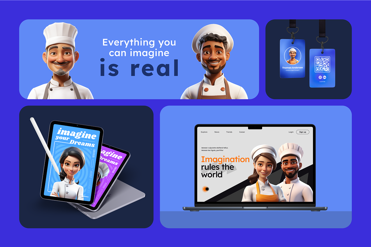 Chef Characters, a Characters & Person 3D Model by Digital Blood (Photo 5 of 11)