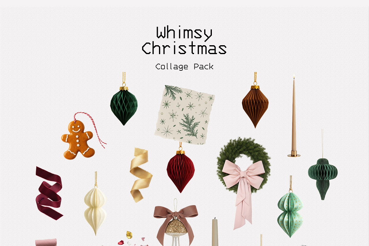 Whimsy Christmas Collage Pack, an Object Graphic by divanovskaya_nv (Photo 5 of 20)
