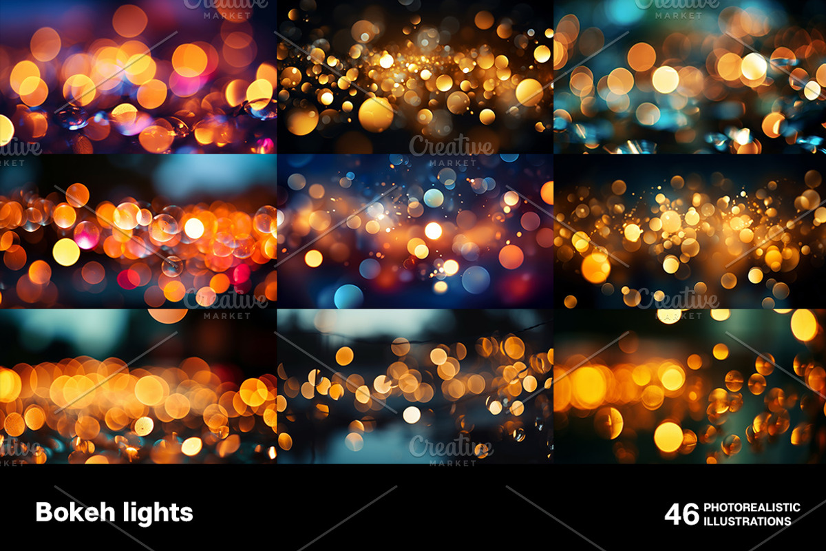 Bokeh lights. 46 images, an Abstract Photo by Handmadefont (Photo 8 of 11)