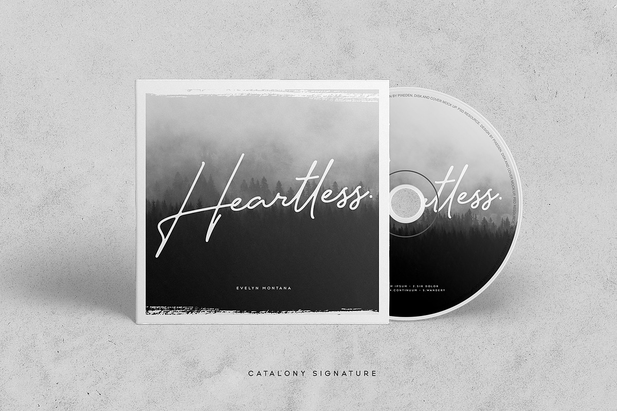 Catalony Signature Typeface preview 6