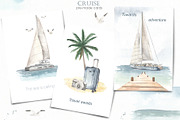 Nautical BUNDLE watercolor, a Transportation Illustration by Marina Ermakova (Thumbnail 17 of 21)
