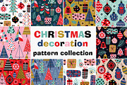 Christmas decorations pattern set, a Pattern Graphic by NataKa (Thumbnail 1 of 15)