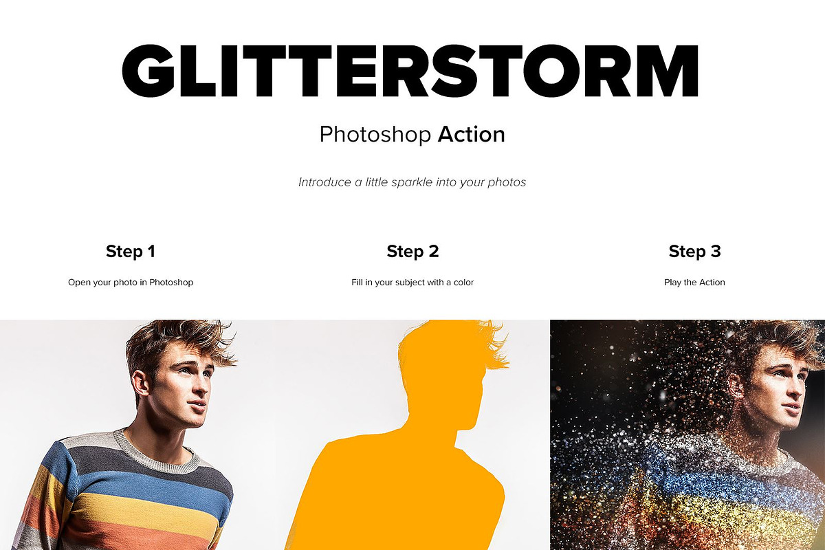 Glitterstorm Photoshop Action, an Action Add-On by Sevenstyles (Photo 2 of 23)