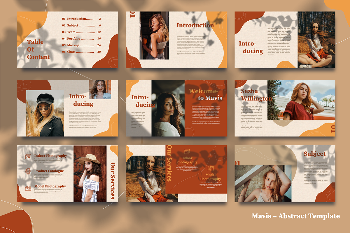 MAVIS - Abstract Lookbook Powerpoint, a Presentation Template by Masdika Studio (Photo 6 of 9)