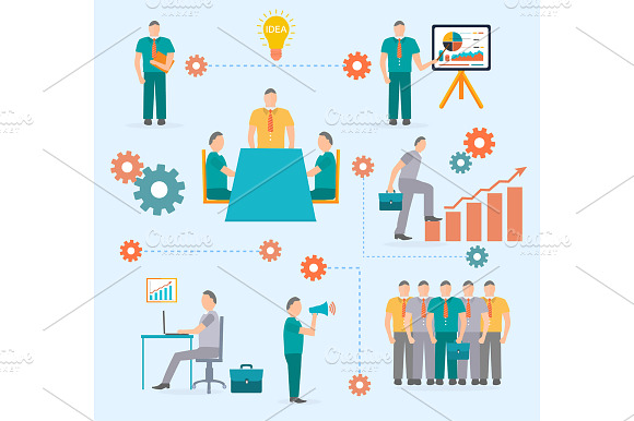 Business Start Infographics Template