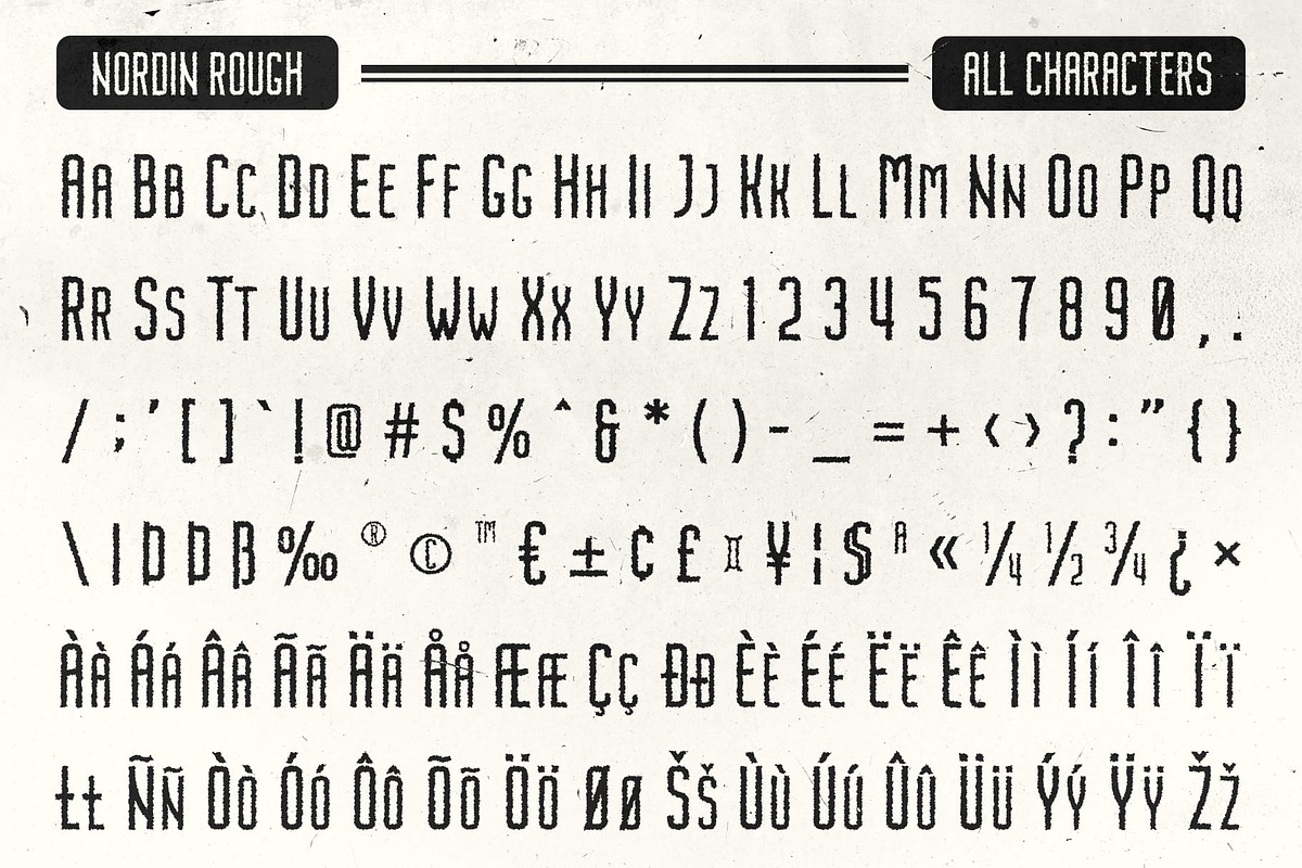 Nordin Rough, a Sans Serif Font by Craft Supply Co. (Photo 8 of 8)