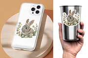Embroidery Easter Cute Bunny PNG, an Object Graphic by V Design Creator (Thumbnail 4 of 7)