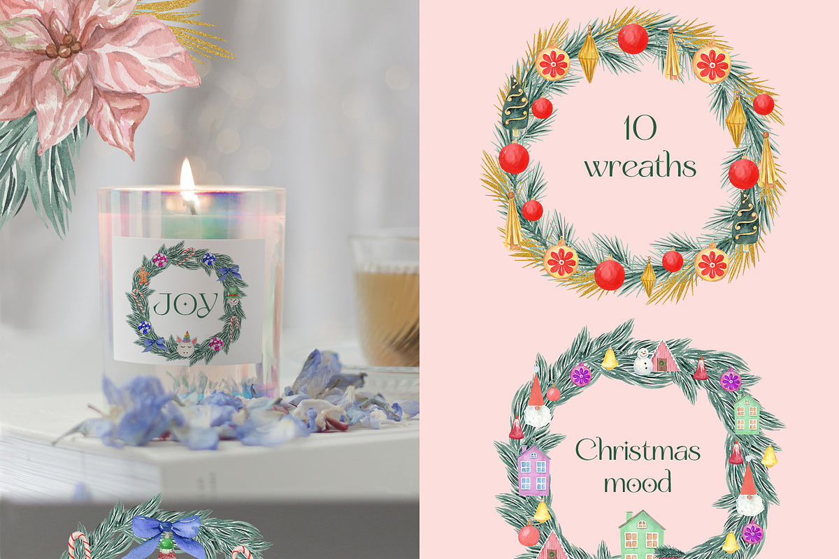 Boho Chic Pastel Christmas Mood, a Seasonal Illustration by Catch the Dream Art (Photo 8 of 9)