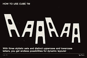 Cube TM – Bouncy Brutalist font, a Font by Type Mania (Thumbnail 9 of 15)