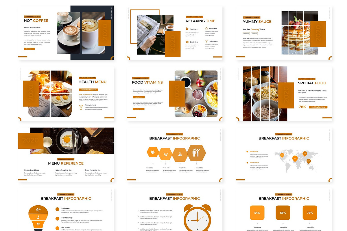 BreakFast - Powerpoint Template, a Presentation Template by AQR Studio