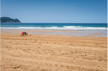 Lifeguards seats on the beach near, a Nature Photo by Beautiful things