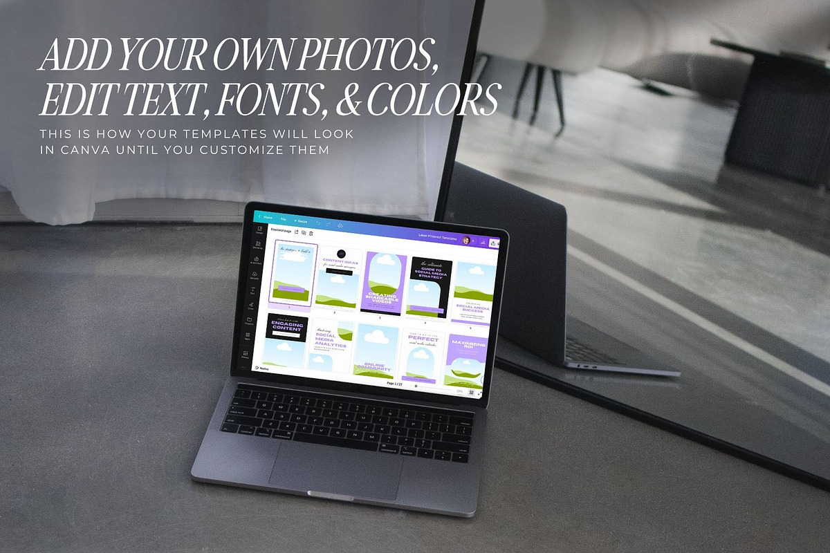 Modern Pinterest Templates for Canva, a Social Media Template by Blush Created (Photo 8 of 8)