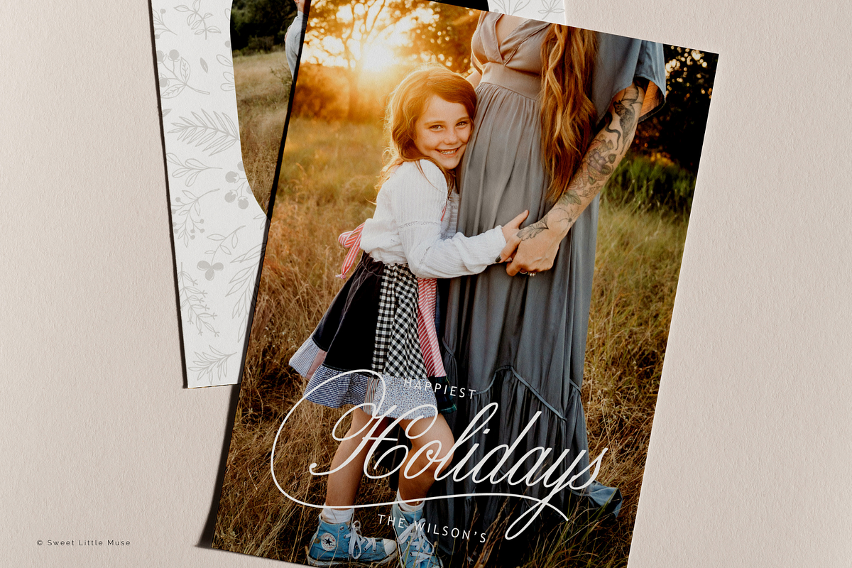 Editable Canva Christmas Card, a Card Template by Sweet Little Muse (Photo 3 of 3)