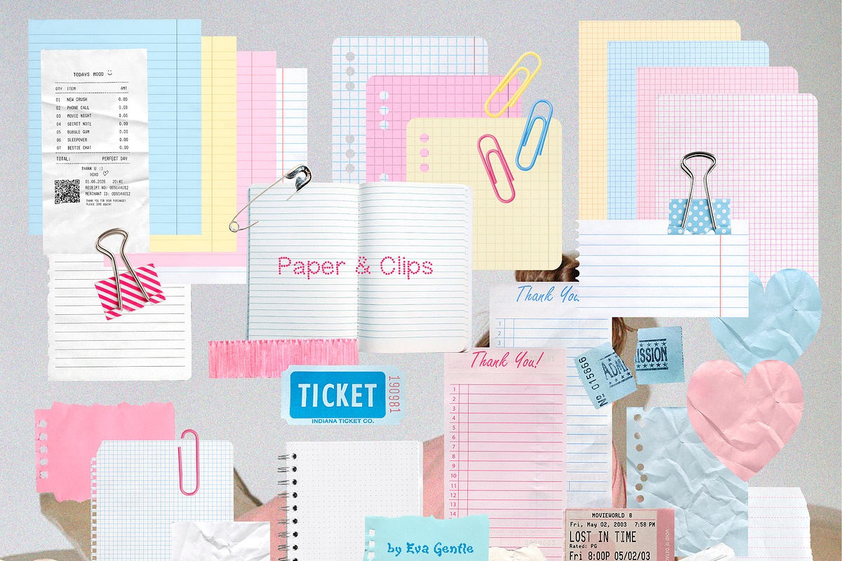 Y2K Diary Collage Kit, an Object Graphic by Eva Gentle (Photo 5 of 13)