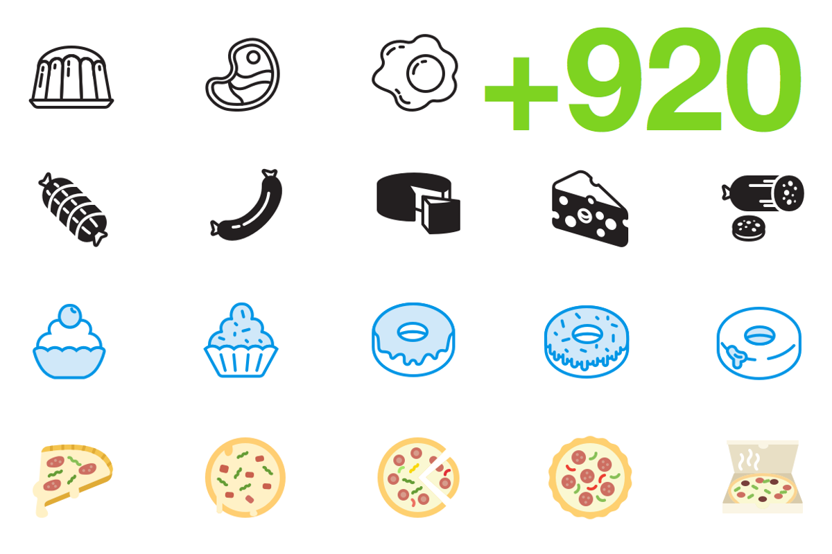 SMASHICONS - 920+ Gastronomy Icons -