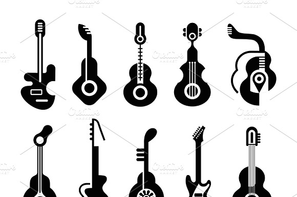 Guitar Icon Set