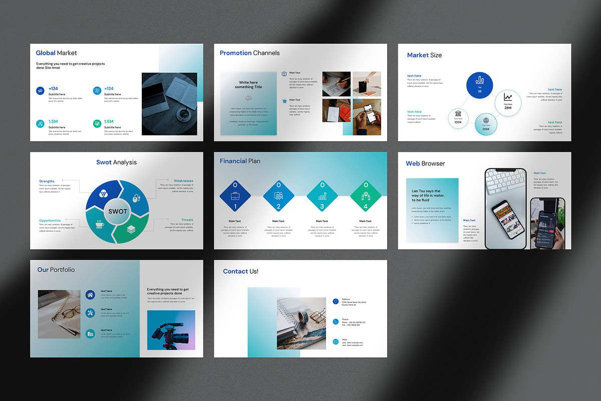 Marketing Plan Presentation Template, a Presentation Template by Slide_Genius1 (Photo 6 of 6)