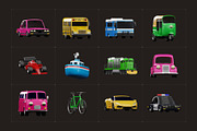 3D Vehicle Models Set, an Emoji Icon by Vectors Market (Thumbnail 6 of 14)
