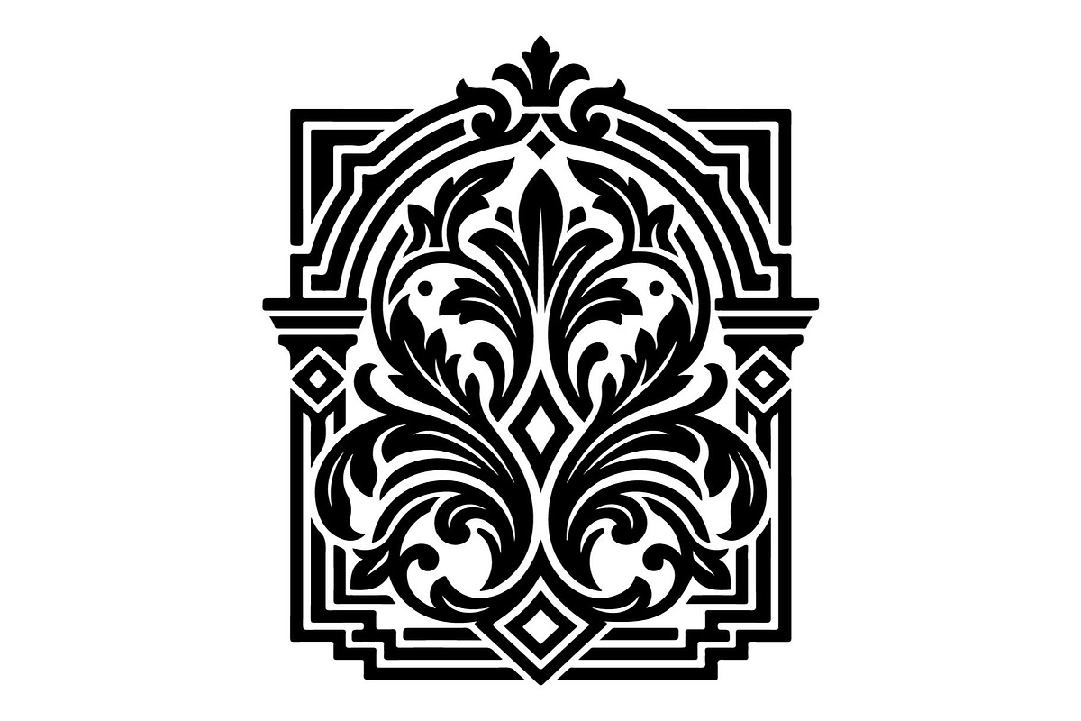 Ornamental Floral Arch Silhouettes, an Object Graphic by hafijul (Photo 4 of 4)