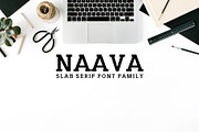 Naava A Slab Serif Font Family, a Slab Serif Font by Creativetacos (Thumbnail 1 of 5)