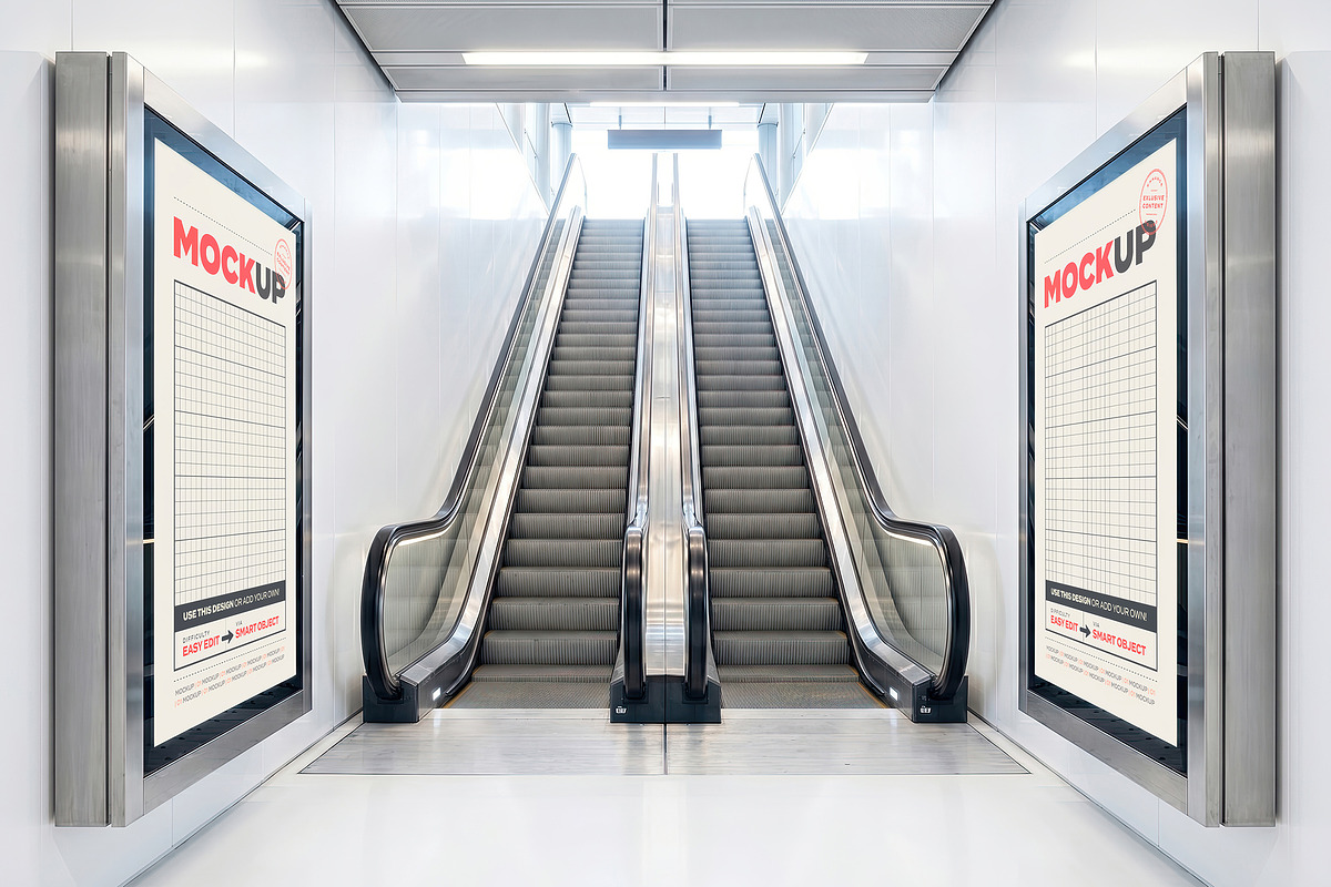 Sign Mockups with Electric Staircase, an Advertising Mockup by Luuqas Design (Photo 2 of 4)