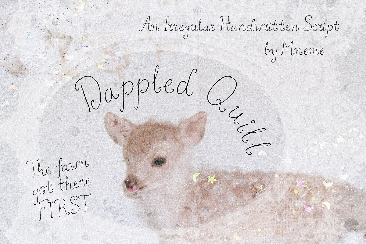 Dappled Quill Handwritten Font, a Handwritten Font by Mneme (Photo 1 of 7)