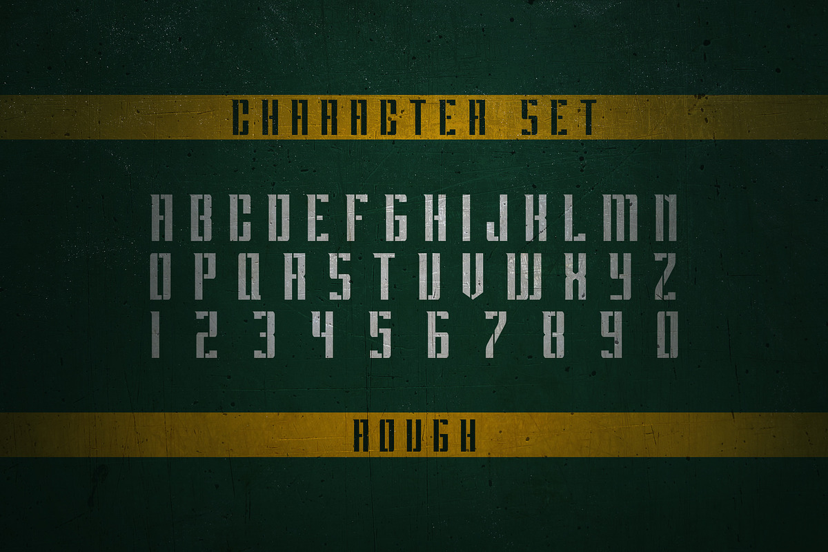 GRVS Apocalypse Stencil Font preview 5