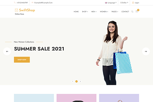 Swiftshop Ecommerce Website Theme