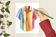 Summer Beach Line Art Doodles, a Seasonal Illustration by CitraGraphics (Thumbnail 5 of 6)