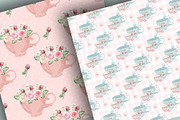 Tea Party pattern, a Pattern Graphic by designloverstudio (Thumbnail 3 of 7)