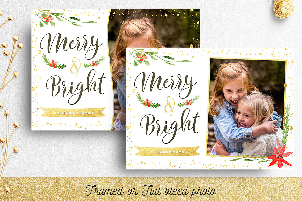 Christmas Card Photographer Template, a Card Template by Nifty Template Studio (Photo 2 of 7)