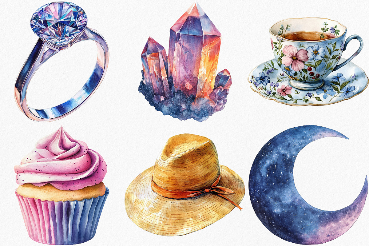 Beautiful Aesthetic Clipart, an Illustration by Canvas Craft (Photo 2 of 7)