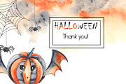 Halloween party. Watercolor set, an Object Graphic by Ana-Sakuta (Thumbnail 14 of 14)