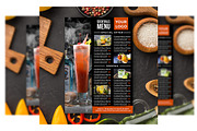 Cocktails Menu Flyer, a Flyer Template by imadeDesign (Thumbnail 1 of 3)