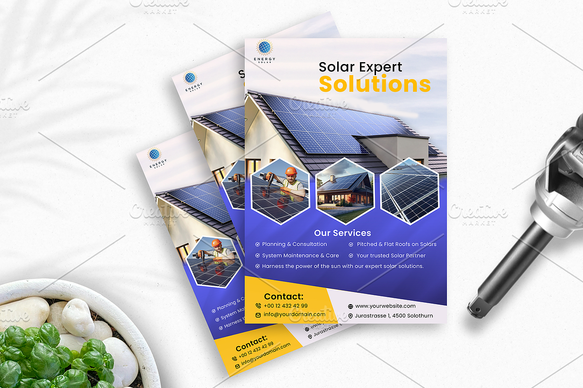 09 Solar Panel Flyer Template, a Flyer Template by aliakram (Photo 5 of 10)