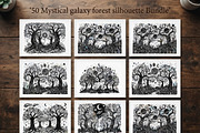 50 Mystical Galaxy Forest Silhouette, a Technology Illustration by Amazin_art (Thumbnail 1 of 21)