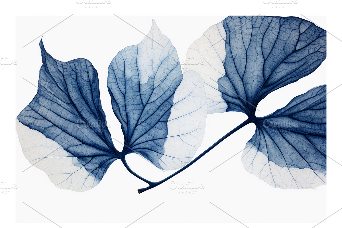 Cyle Collection · Blue Tone Leaves, a Background Graphic by milatovar (Photo 31 of 32)