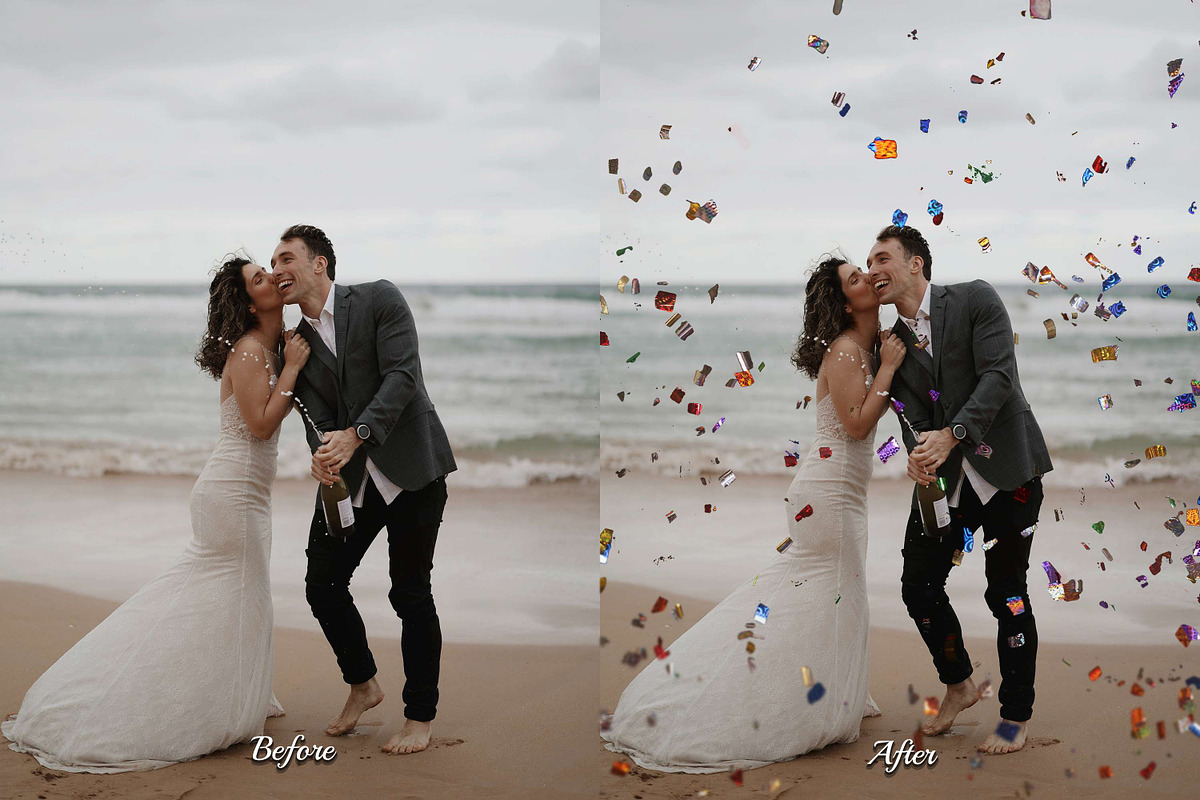 60 Realistic Party Confetti Overlays, an Object Graphic by 3Motional (Photo 7 of 14)