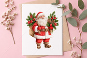 Whimsical Christmas Santa Clipart, a Seasonal Illustration by Canvas Craft (Thumbnail 10 of 10)