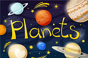 Set of solar system planets, an Object Graphic by meowu (Thumbnail 1 of 2)