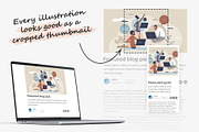 6 Hybrid Work Concepts, a Person Illustration by VectorMine (Thumbnail 3 of 6)