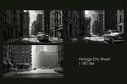 Vintage City Street, a Transportation Illustration by StockVerse Creative (Thumbnail 1 of 4)